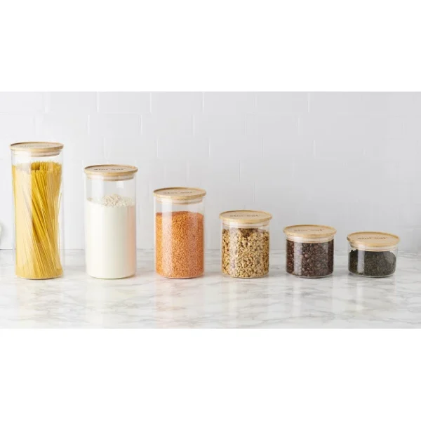 Bocal En Verre 600 Ml Avec Couvercle Bambou Stor’eat Mastrad Livraison internationale 3