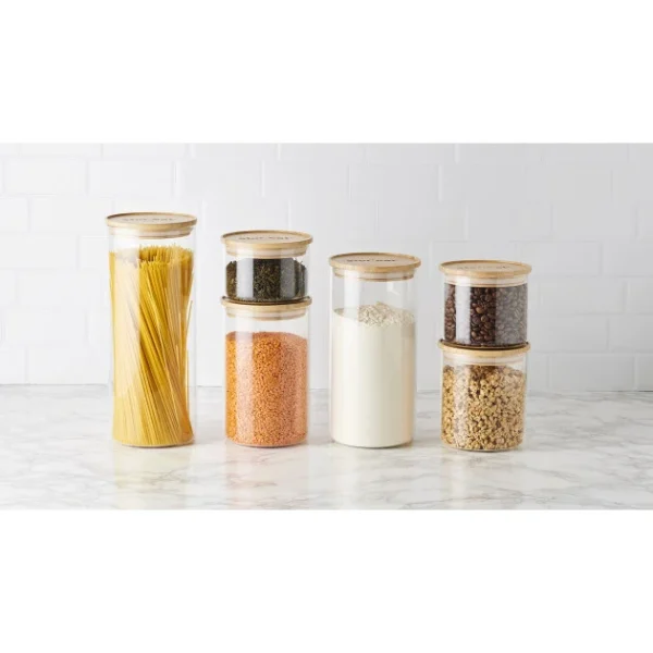 Bocal En Verre 600 Ml Avec Couvercle Bambou Stor’eat Mastrad Livraison internationale 4