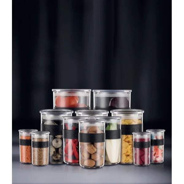 Bocal Plastique 1 L Avec Couvercle (x2) PRESSO Bodum boutique paris 7