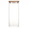 Couleurs variées Boîte De Conservation En Verre Et Bambou Carré 2,2 L Pebbly 14