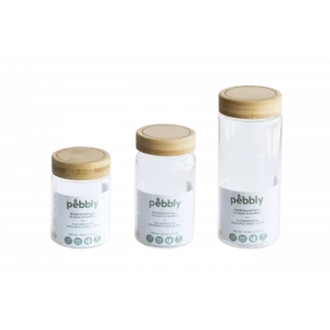 vente pas cher en ligne Boîte De Conservation En Verre Et Bambou Rond 450 Ml Pebbly 8