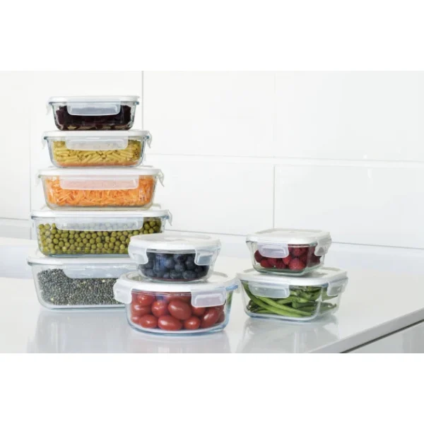 Boîte De Conservation En Verre Rectangle 1,5 L Pebbly excellents soldes 5