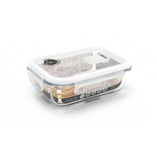 Boîte De Conservation En Verre Rectangle 650 Ml Pebbly vente pas cher en ligne 1