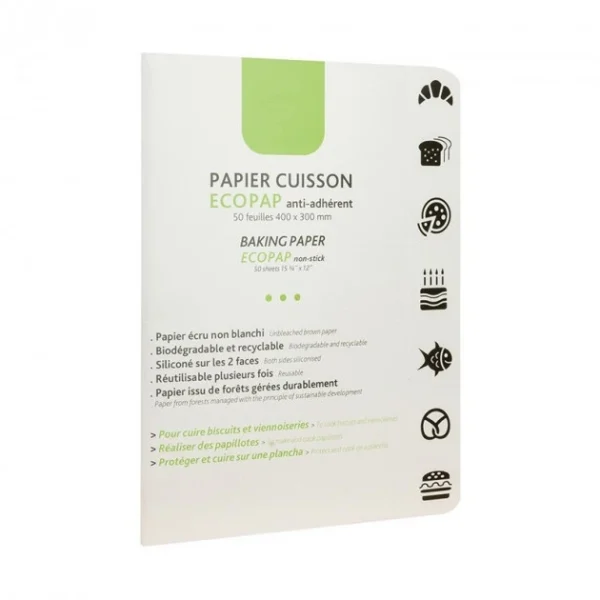beauté Papier Cuisson EcoPap 40 X 30 Cm X50 Feuilles Matfer 1