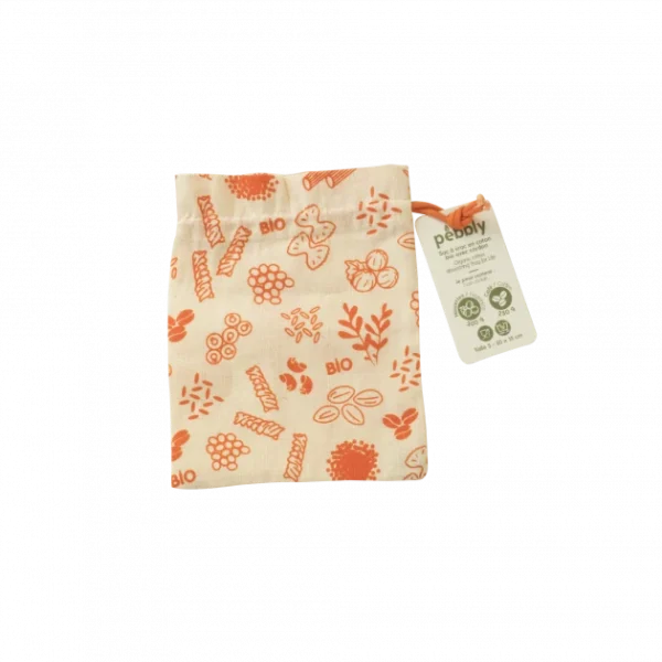 REMISE allant jusqu. Sac à Vrac Coton Bio Rouge 15 X 20 Cm Pebbly 1