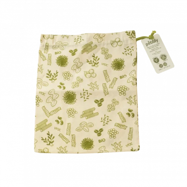 Sac à Vrac Coton Bio Vert 25 X 30 Cm Pebbly solde en ligne 1