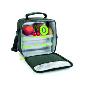 Sac Lunch Isotherme + 2 Boîtes Hermétique Plastique Vert Ibili magasin en ligne 15