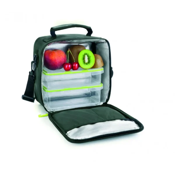 Sac Lunch Isotherme + 2 Boîtes Hermétique Plastique Vert Ibili magasin en ligne 5