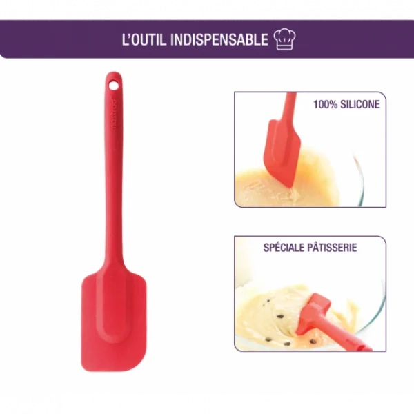 Spatule En Silicone Monobloc Noire Mastrad Nouvelle Collection 3